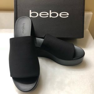 NIB! Bebe Stretchy Woman’s Platforms